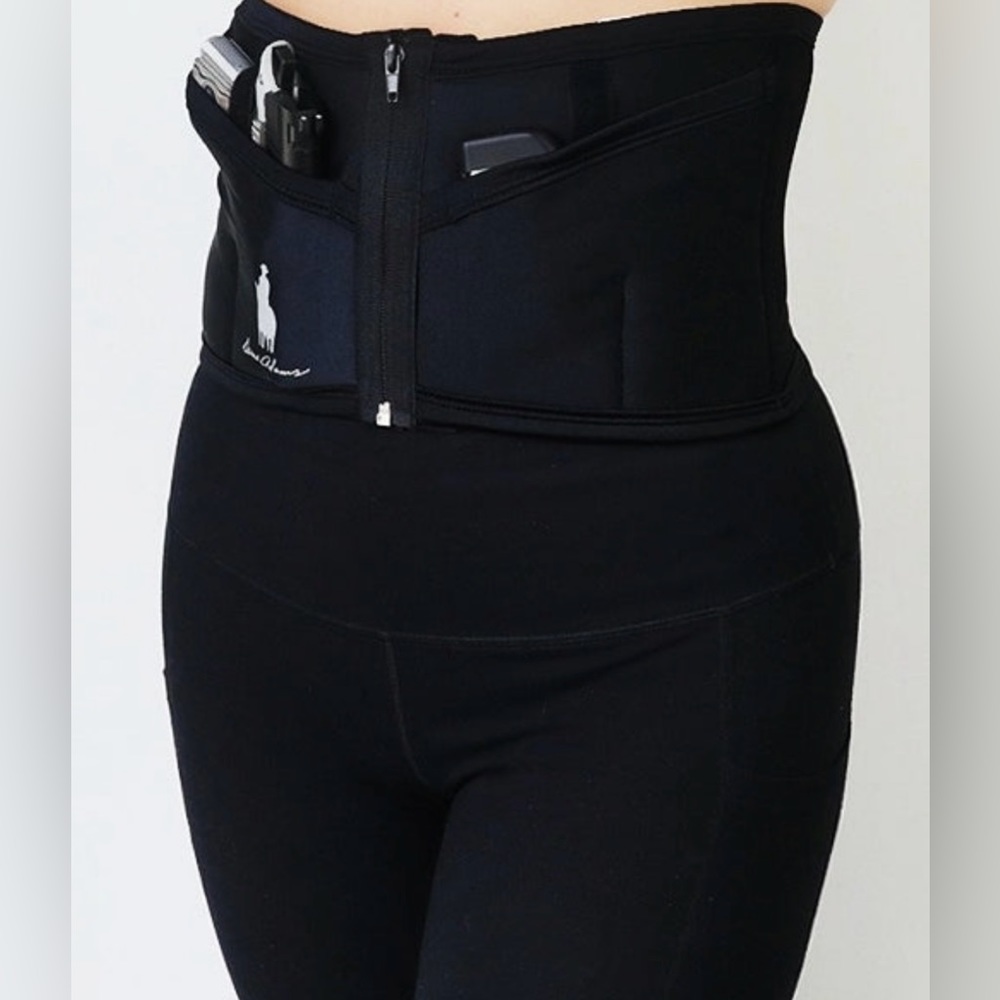 Petite Black Zipper LITE Concealed Carry Corset Holster